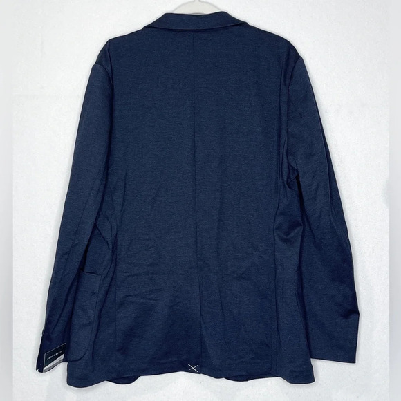 Perry Ellis Slim Fit Classic Indigo Double Button Blazer Men's Size Large NEW - Picture 2 of 9